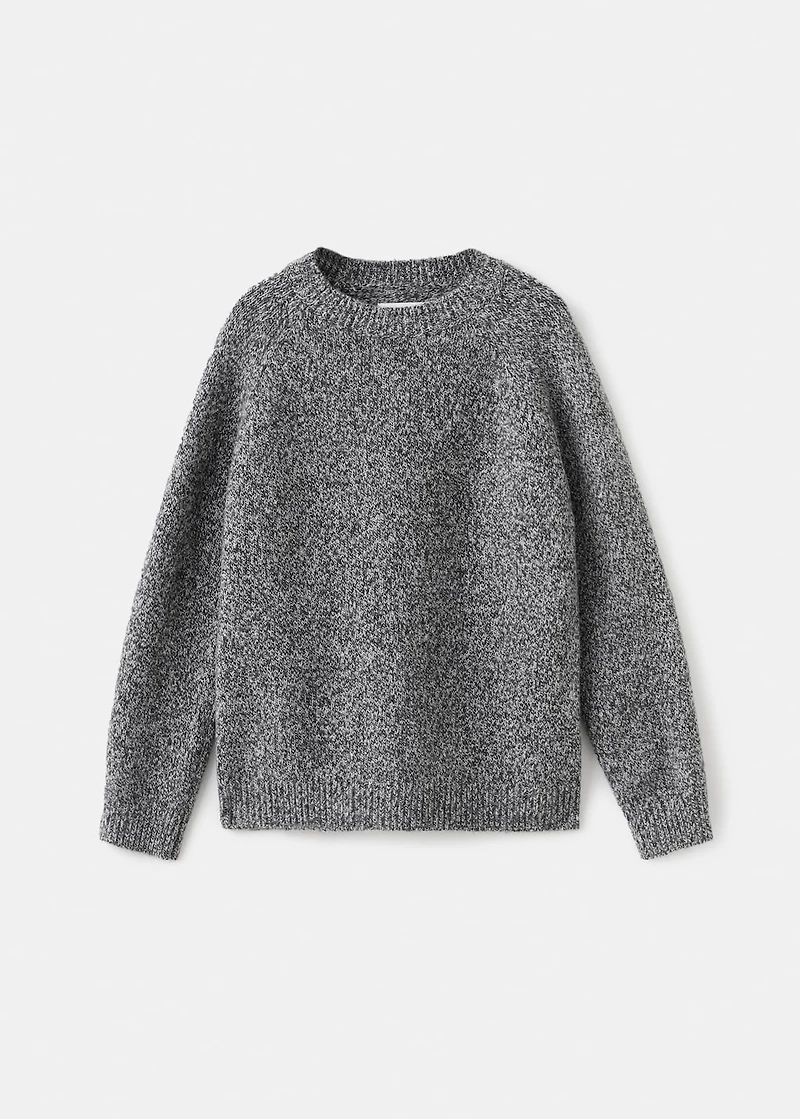 Marbled knitted sweater