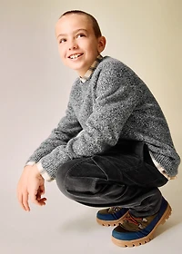 Marbled knitted sweater