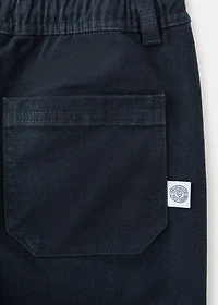 Straight cotton pants