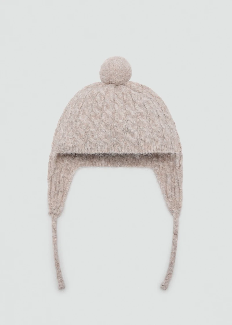 Knitted bobble hat