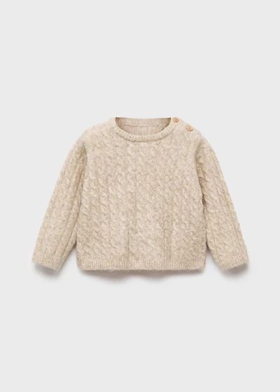 Cable-knit sweater