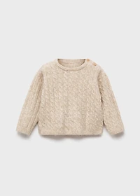Cable-knit sweater