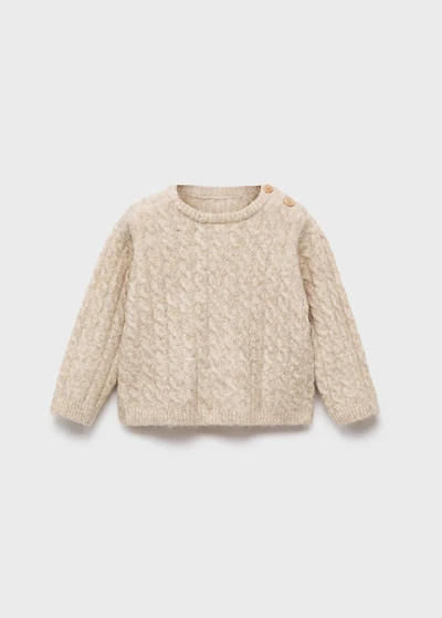 Cable-knit sweater