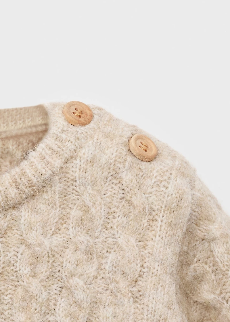 Cable-knit sweater