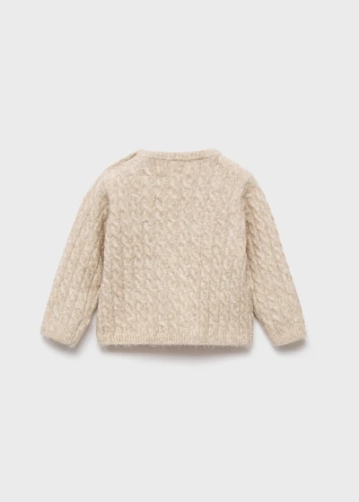 Cable-knit sweater