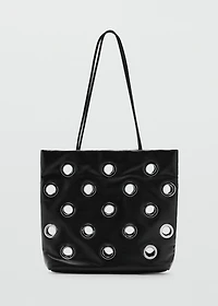 Shoulder bag with eyelets