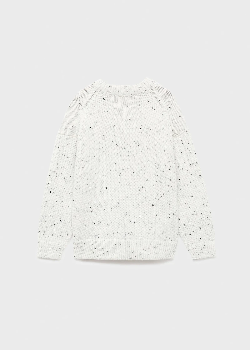Flecked wool sweater