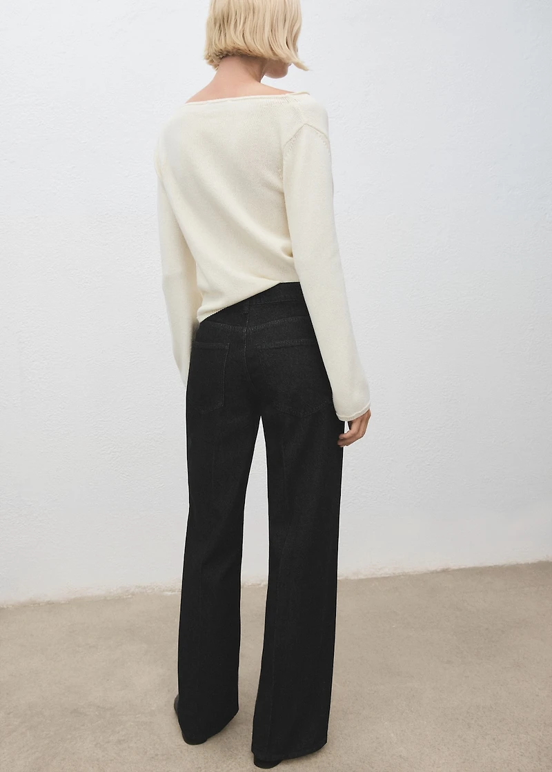 Straight low-waist jeans