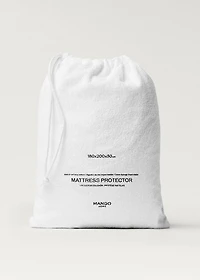 Terry cotton mattress protector for 135 cm bed