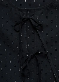 Lurex textured blouse