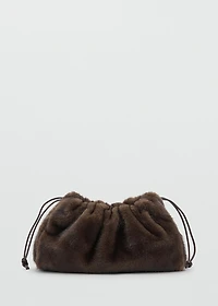 Faux-fur handbag