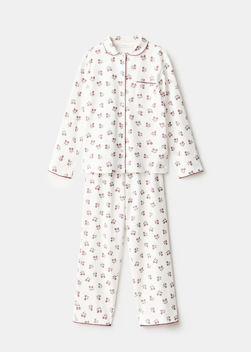 Printed long pyjamas