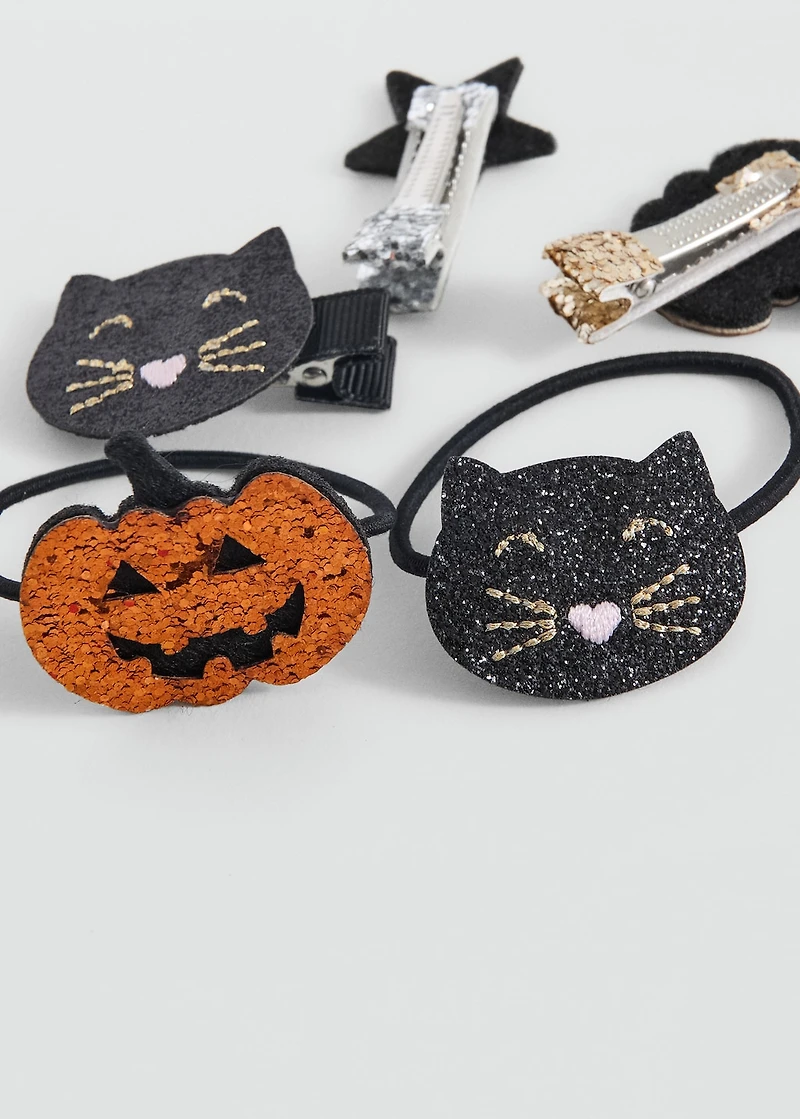 Halloween hair clip set