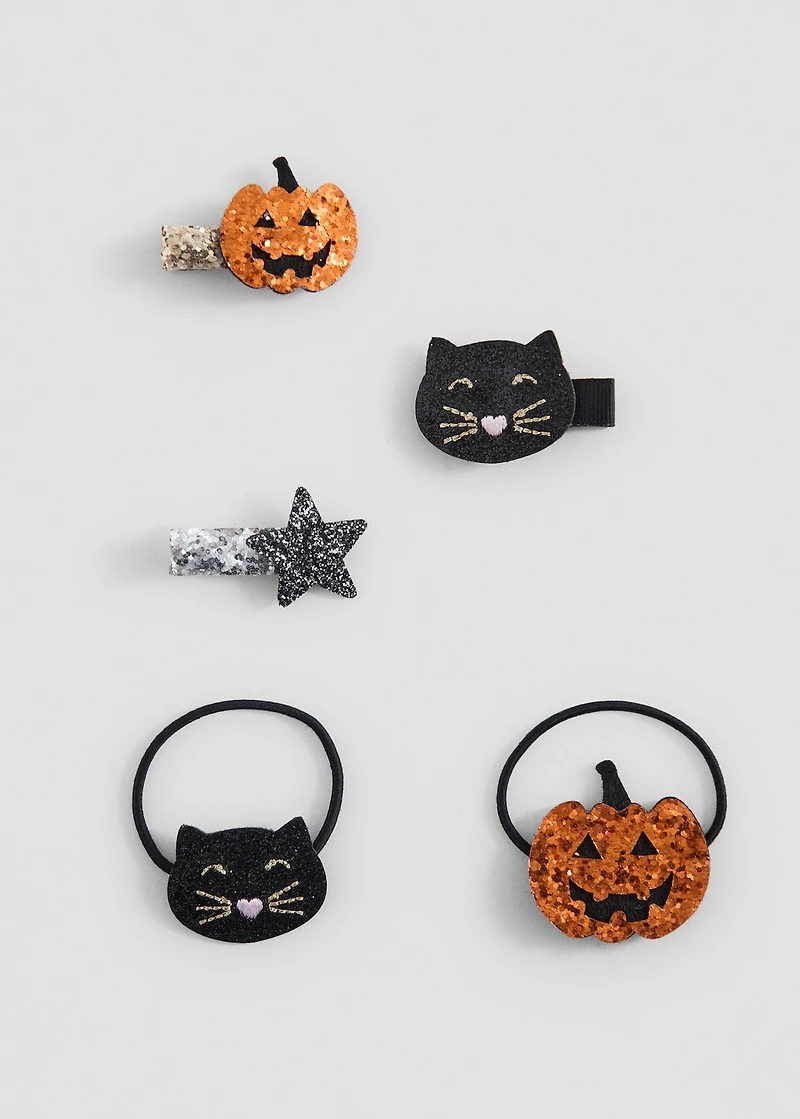 Halloween hair clip set