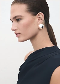 A-line dress with asymmetrical neckline