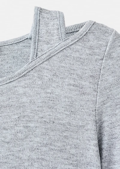 Long dress with cut-out