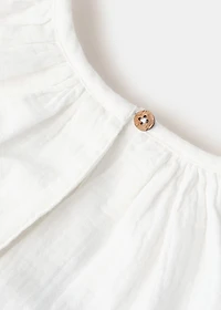 Embroidered cotton blouse