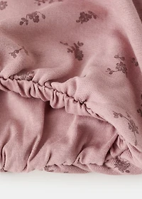 Embroidered sweatshirt with floral pattern