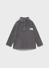 Zip-up fleece sweatshirt