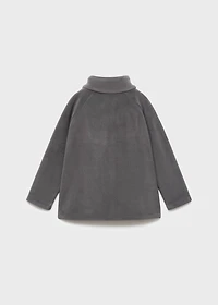 Zip-up fleece sweatshirt