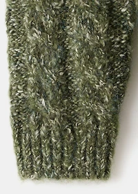 Braided knitted sweater