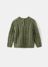 Braided knitted sweater