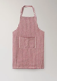 Adult’s check linen apron