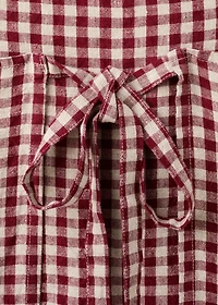 Adult’s check linen apron