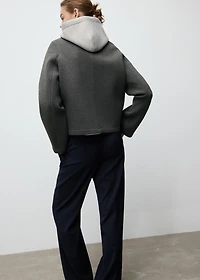 Combined hooded jacket