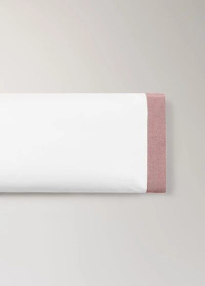 Yarn-dyed gingham-check children's pillowcase 45x110 cm