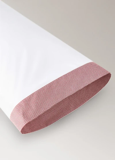 Yarn-dyed gingham-check children's pillowcase 45x110 cm