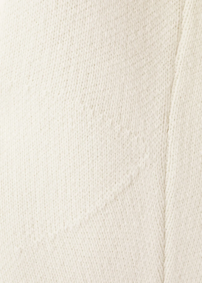 Knitted jacket with zip