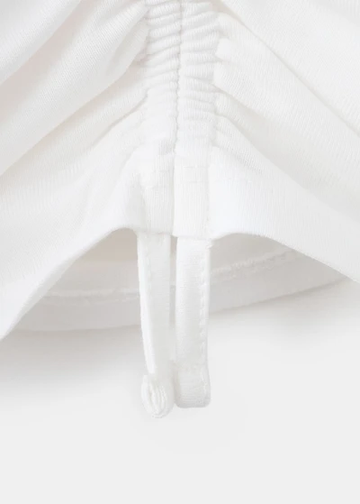 Printed ruched T-shirt