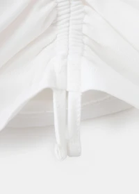 Printed ruched T-shirt