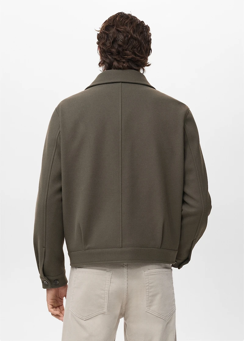 Jacket with zip pockets