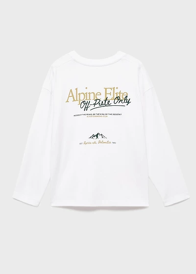 Printed long sleeve t-shirt