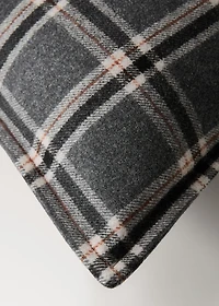 Wool check cushion cover 40x60 cm