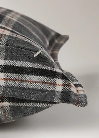 Wool check cushion cover 40x60 cm