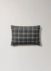 Wool check cushion cover 40x60 cm