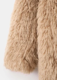 Long faux-fur coat