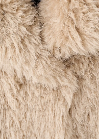 Long faux-fur coat