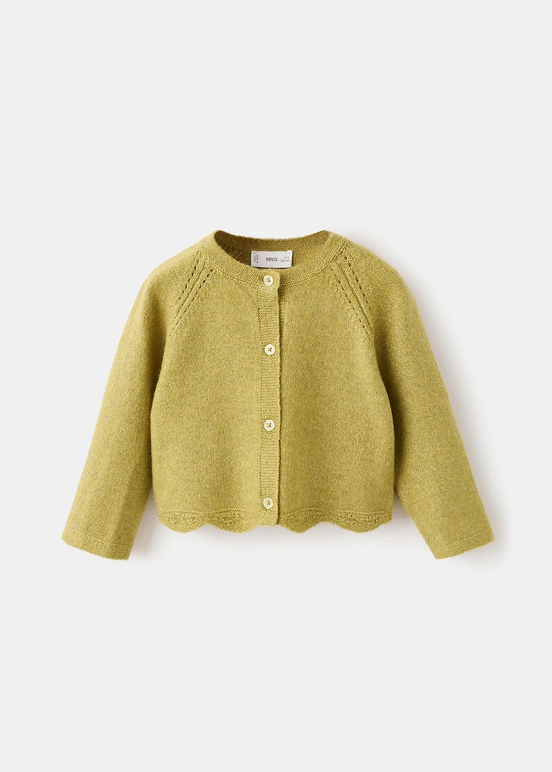 Cardigan with lace details