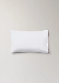 Percale cotton children's pillowcase with contrasting picot detail 30x50cm