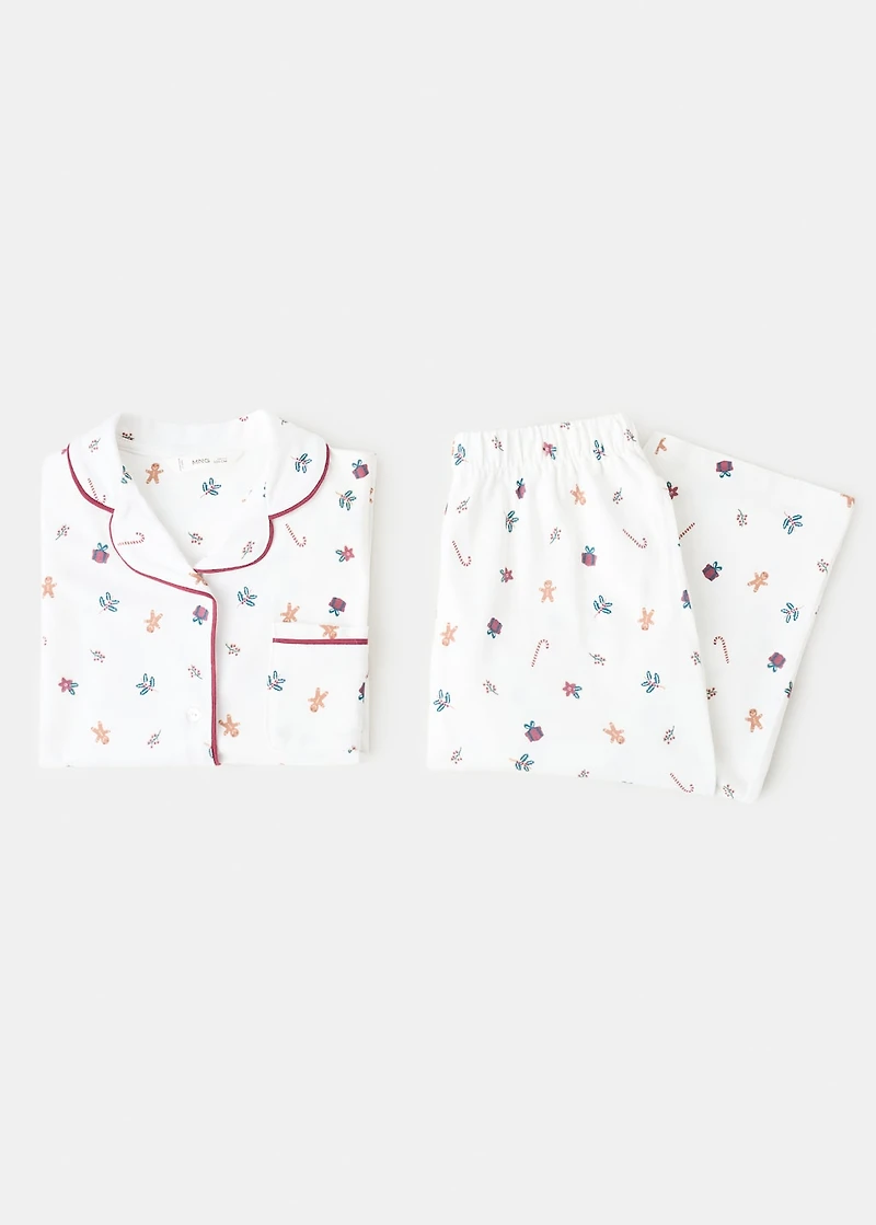 Printed long pyjamas