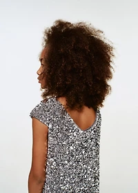 Short dress with sequins