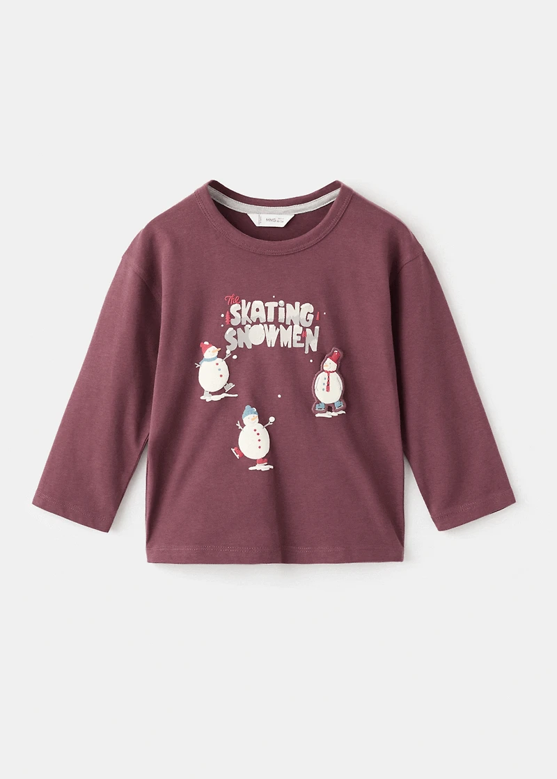 Decorative patches T-shirt