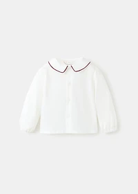 Contrast collar shirt