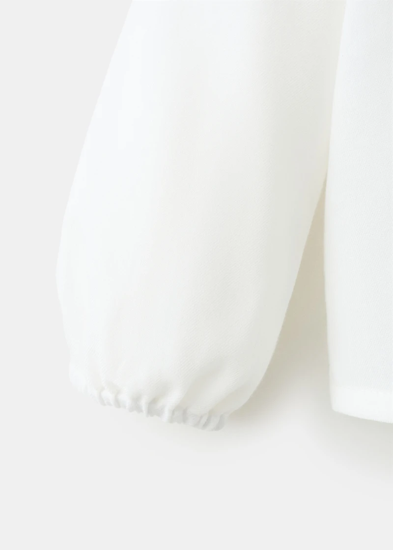 Contrast collar shirt