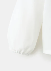 Contrast collar shirt