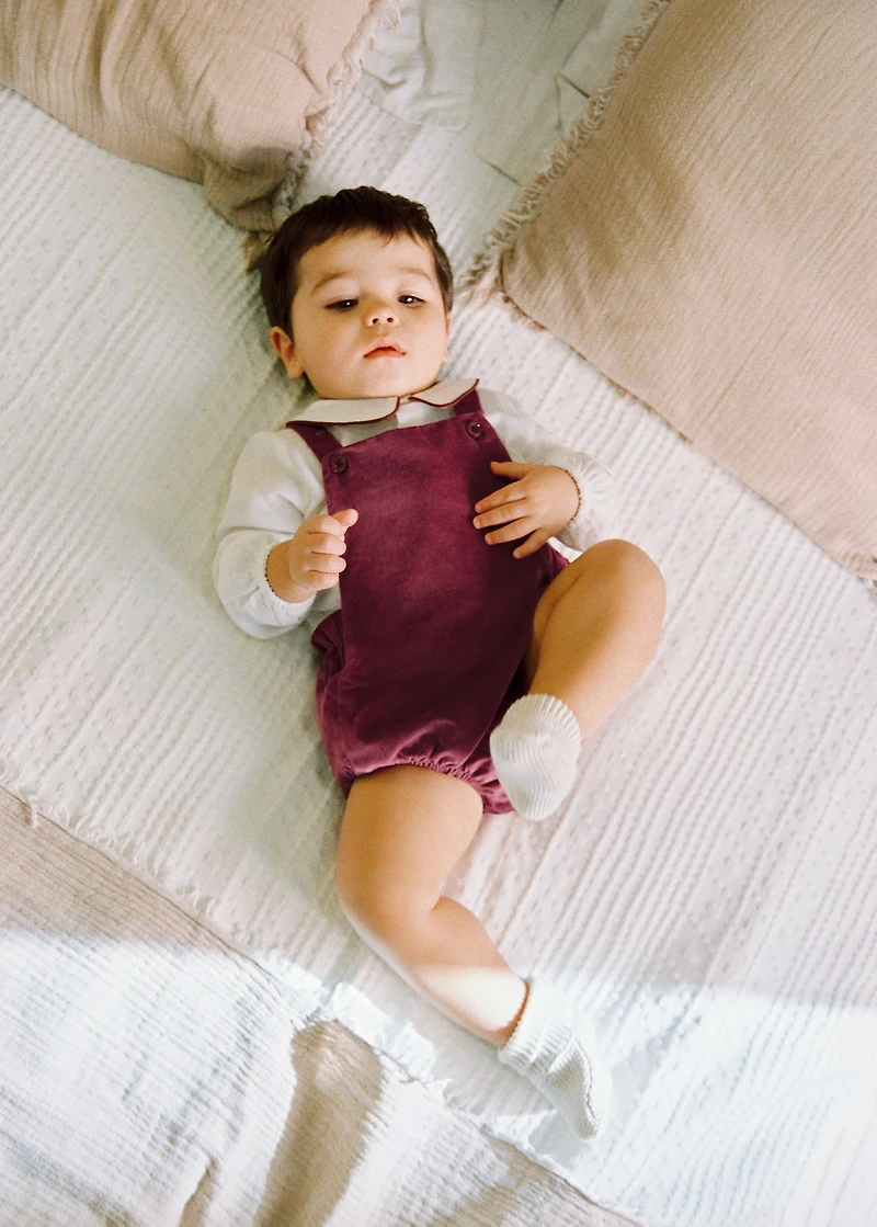 Contrast collar shirt